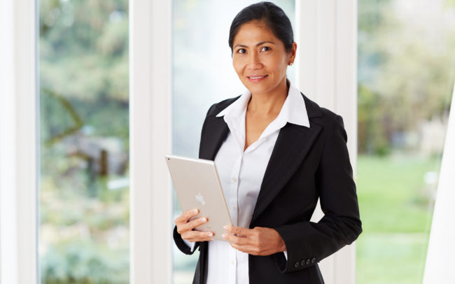 Woman in business suit