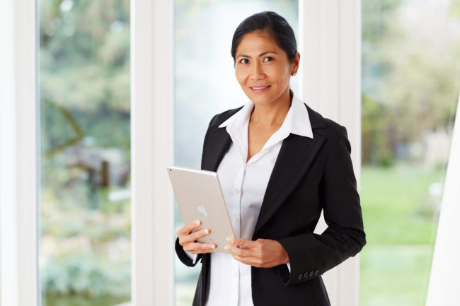 Woman in business suit