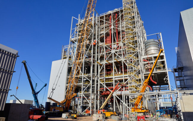 Construction of power station