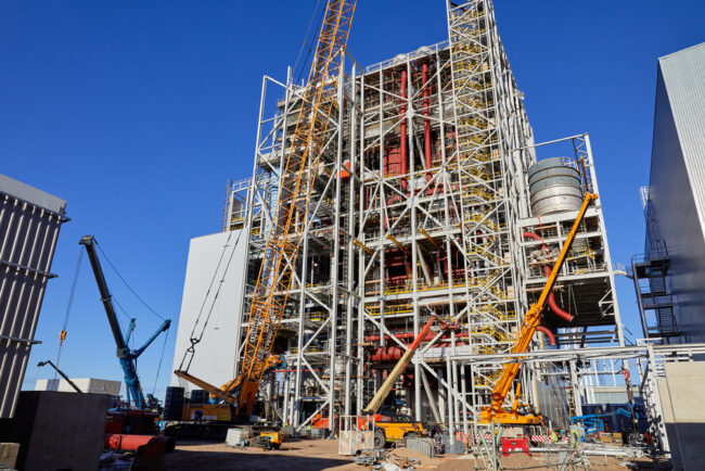 Construction of power station
