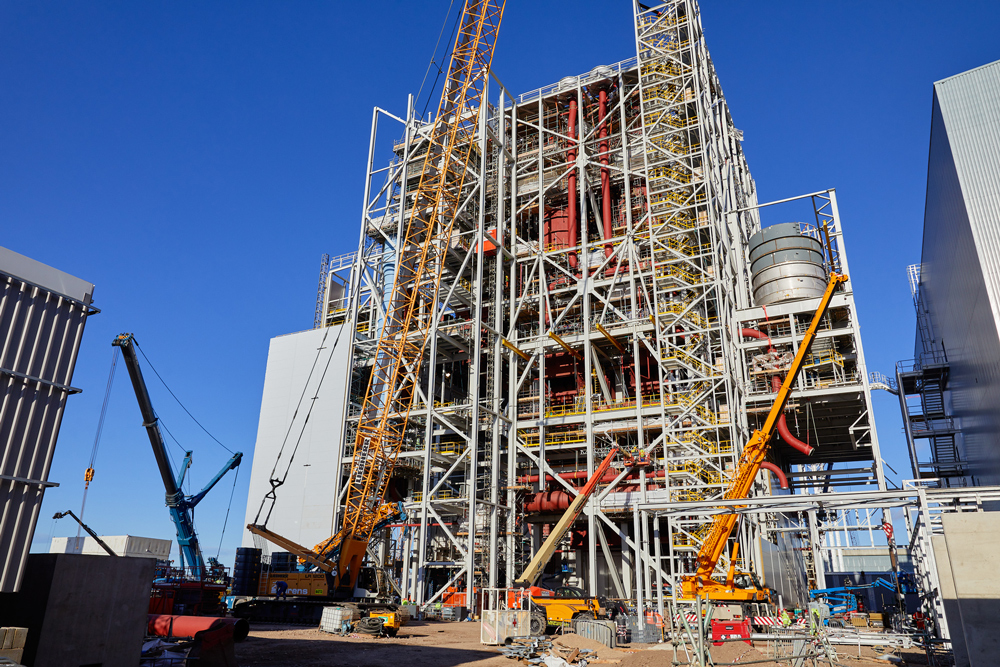 Construction of power station