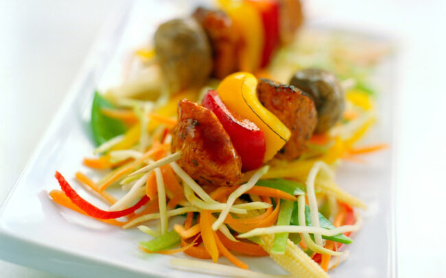 Kookaburra food chicken skewers